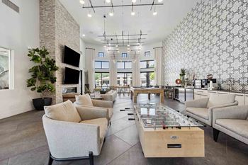Resident clubhouse with games and entertainment